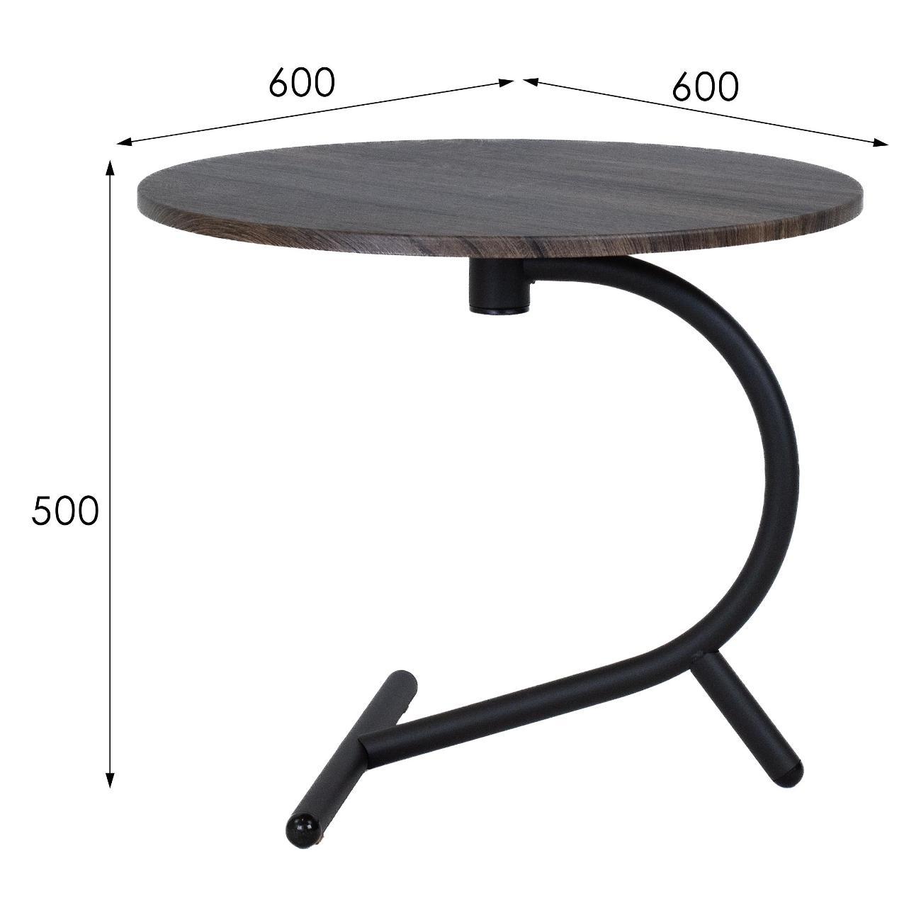 Стол журнальный Мебелик Дуэт 14 коричневый