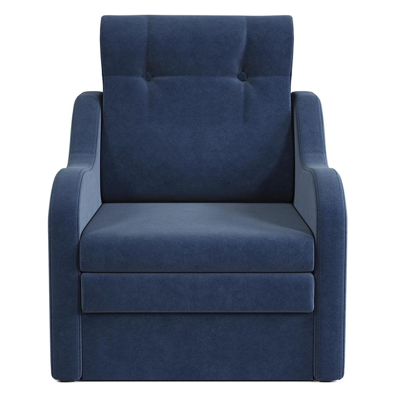 Кресло-кровать Шарм-Дизайн Классика В раскладной велюр Ультра миднайт