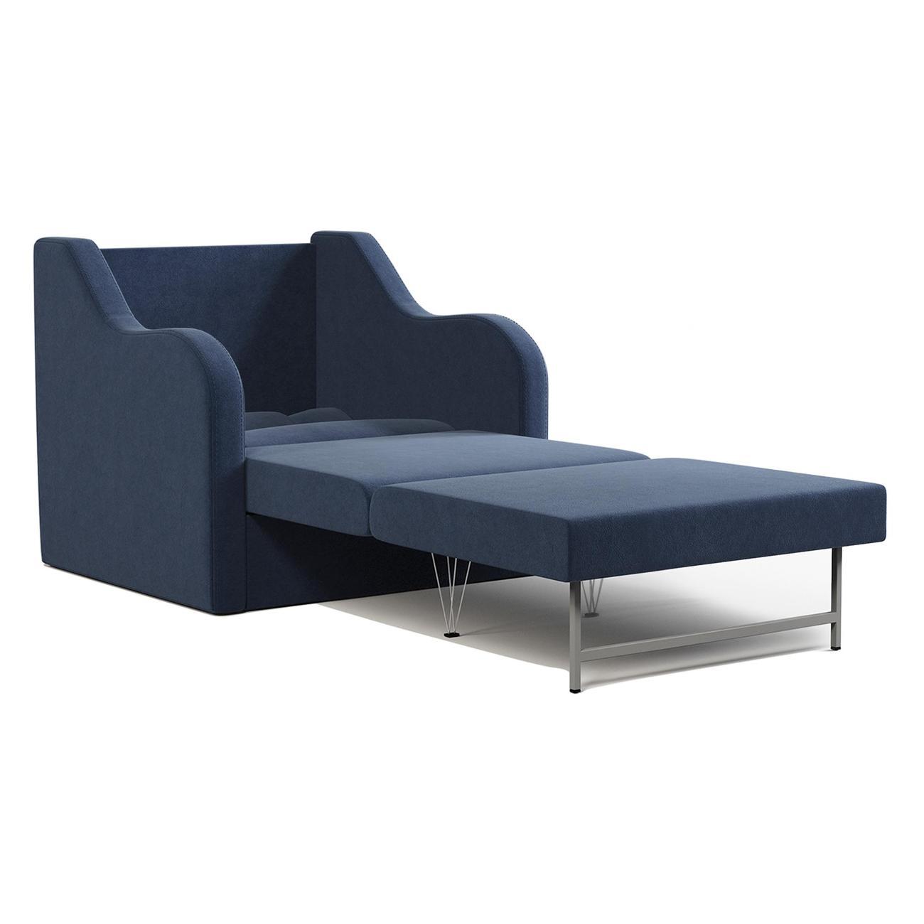 Кресло-кровать Шарм-Дизайн Классика В раскладной велюр Ультра миднайт