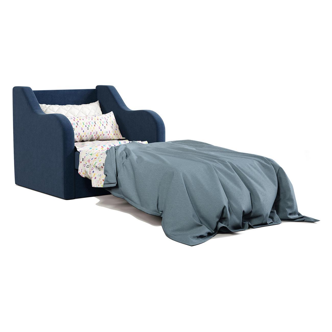 Кресло-кровать Шарм-Дизайн Классика В раскладной велюр Ультра миднайт