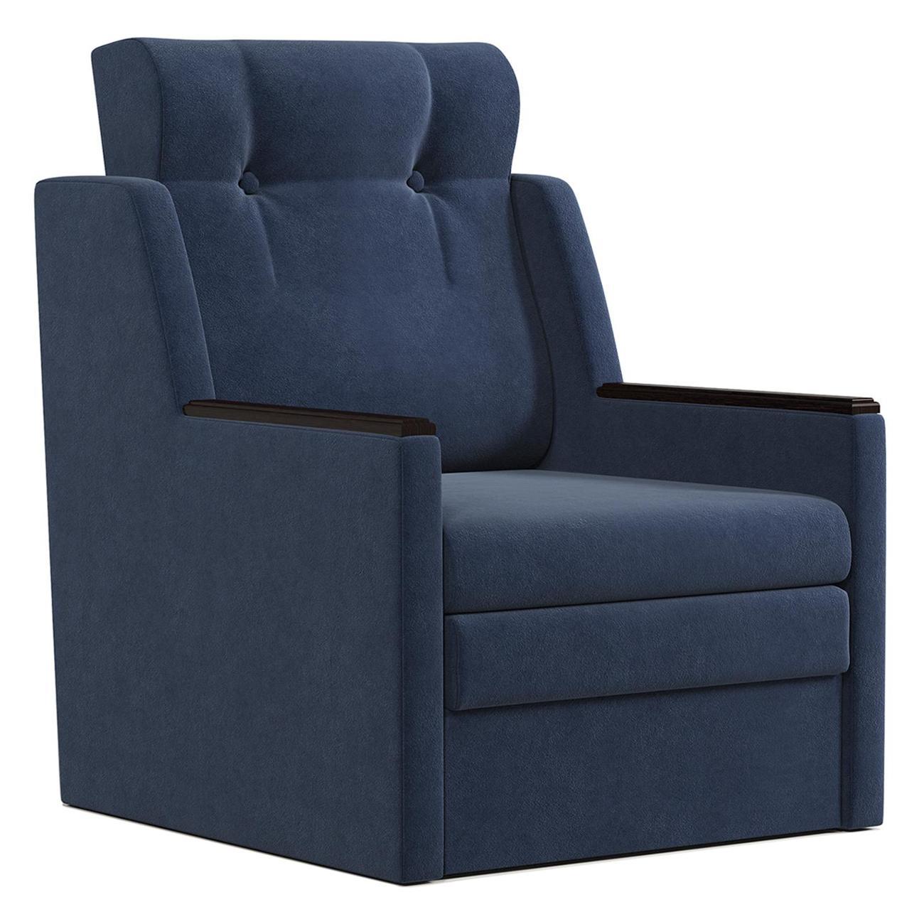 Кресло-кровать Шарм-Дизайн Классика Д раскладной велюр Ультра миднайт