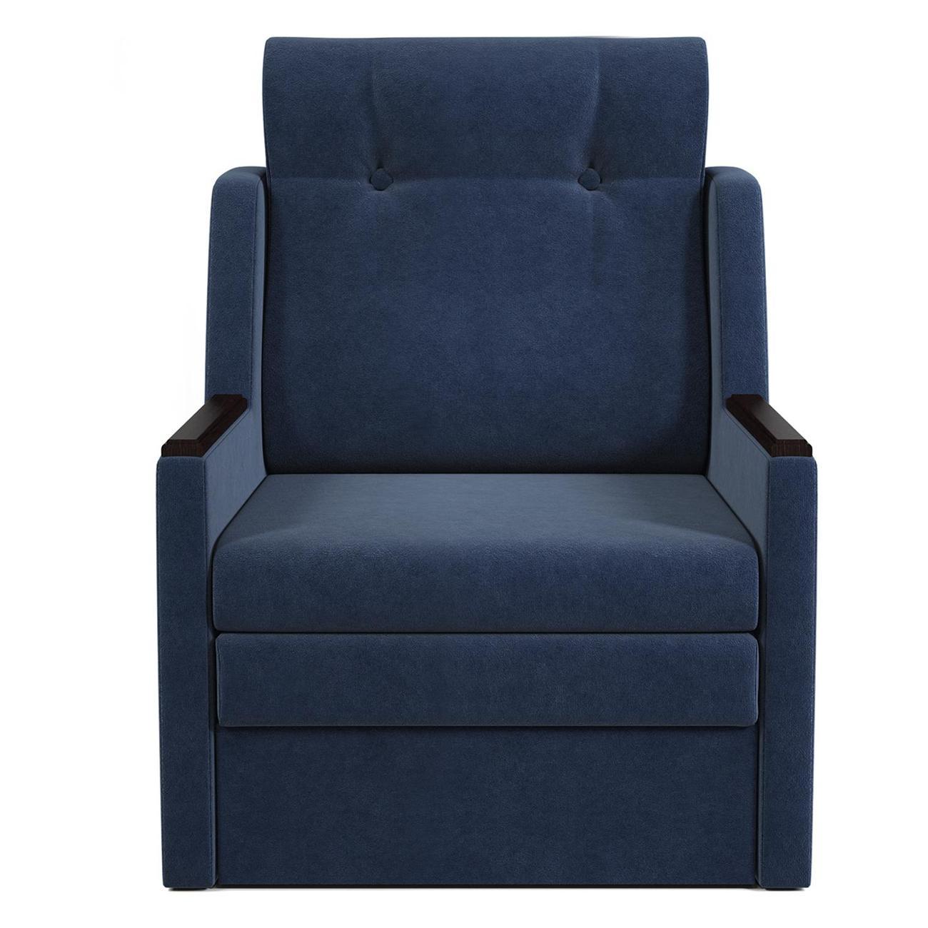 Кресло-кровать Шарм-Дизайн Классика Д раскладной велюр Ультра миднайт