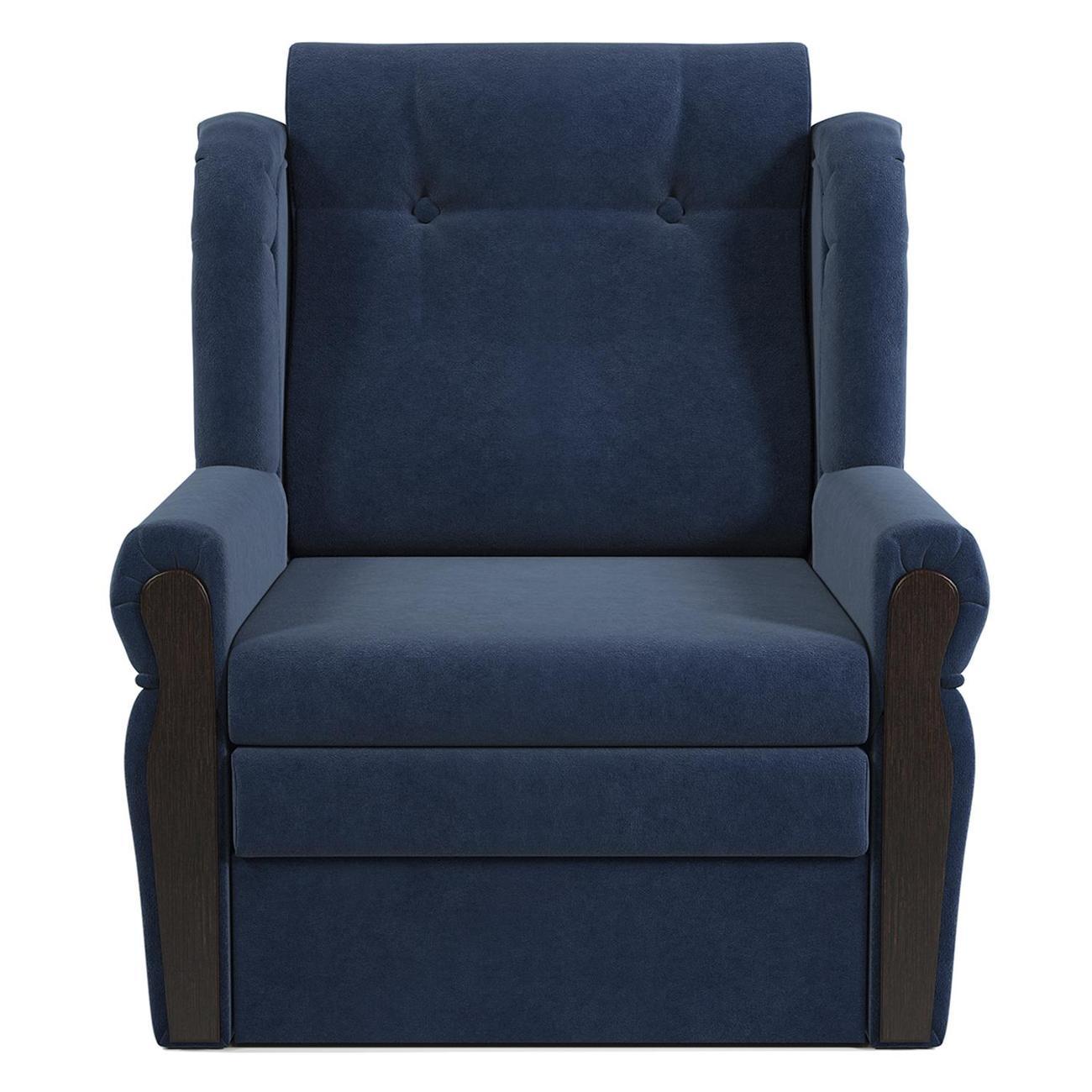 Кресло-кровать Шарм-Дизайн Классика М раскладной велюр Ультра миднайт