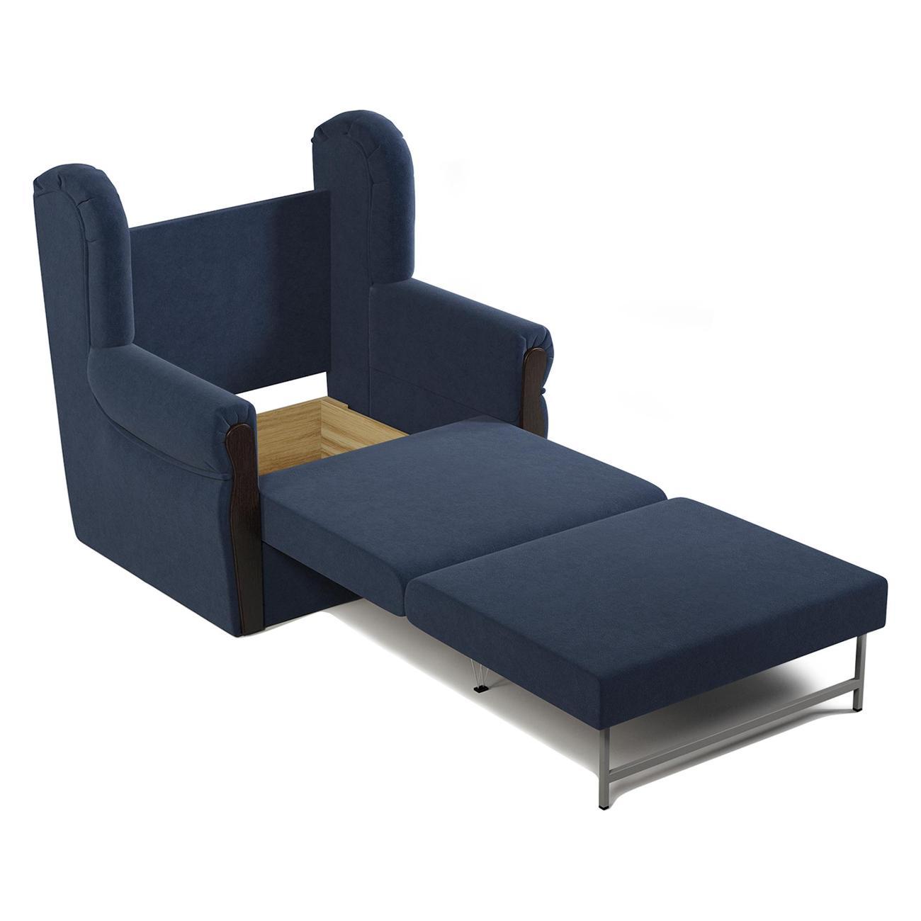 Кресло-кровать Шарм-Дизайн Классика М раскладной велюр Ультра миднайт