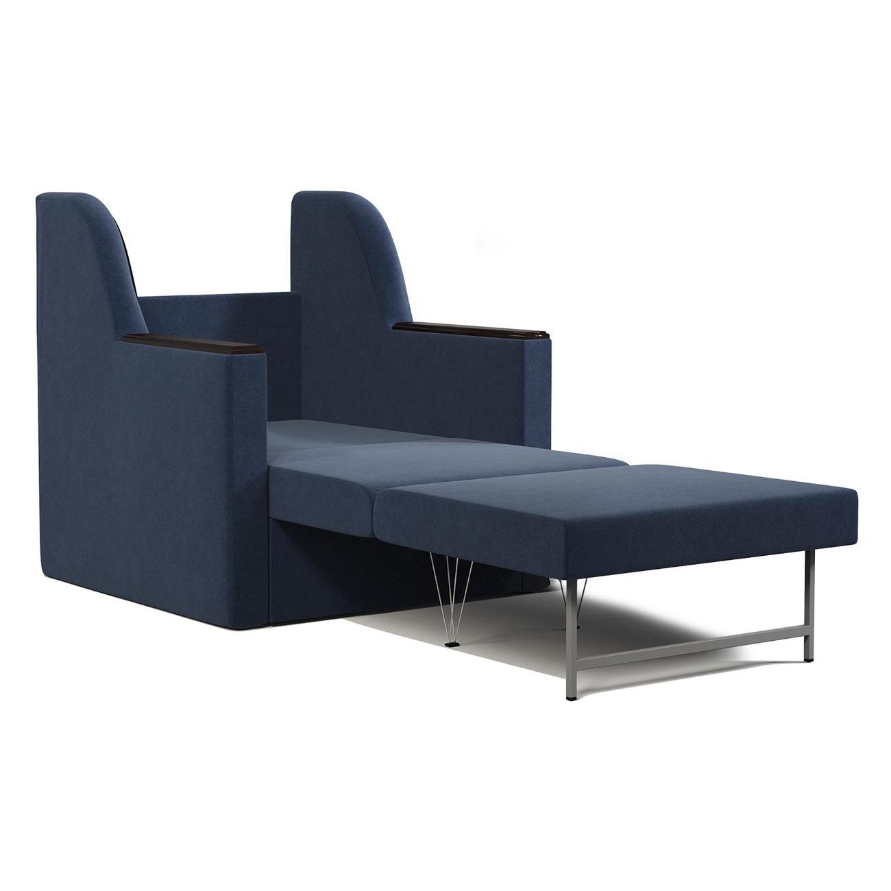 Кресло-кровать Шарм-Дизайн Соло раскладной велюр Ультра миднайт