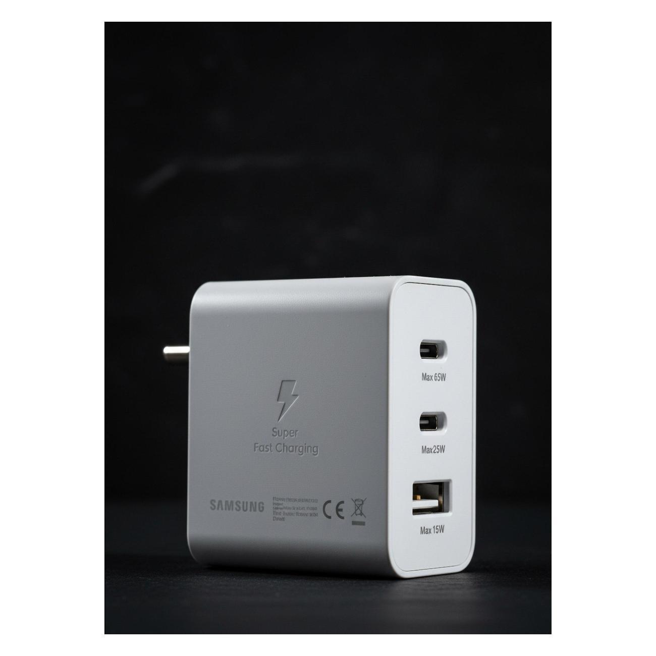 Зарядное устройство SAMSUNG Power Adapter Trio 65W White