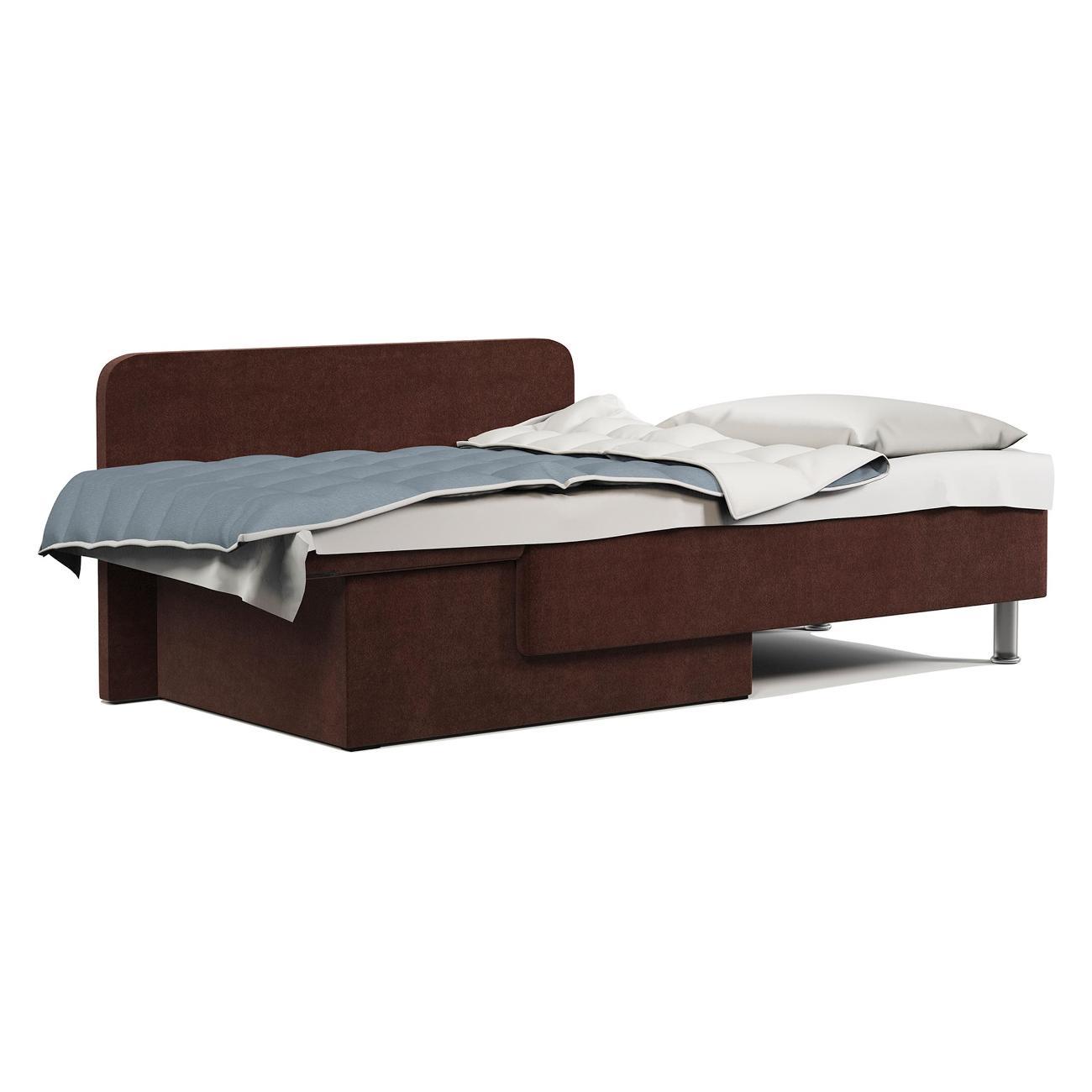 Кушетка Шарм-Дизайн Леон левый велюр Дрим шоколад