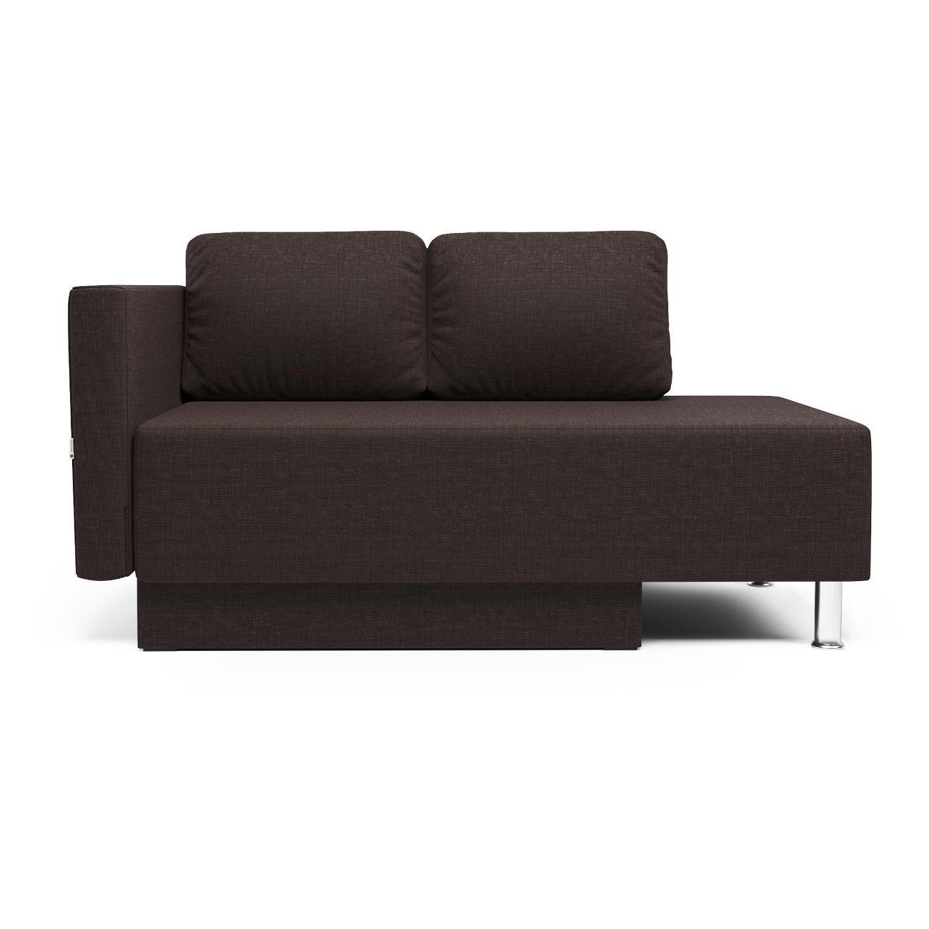 Кушетка Шарм-Дизайн Леон левый рогожка шоколад