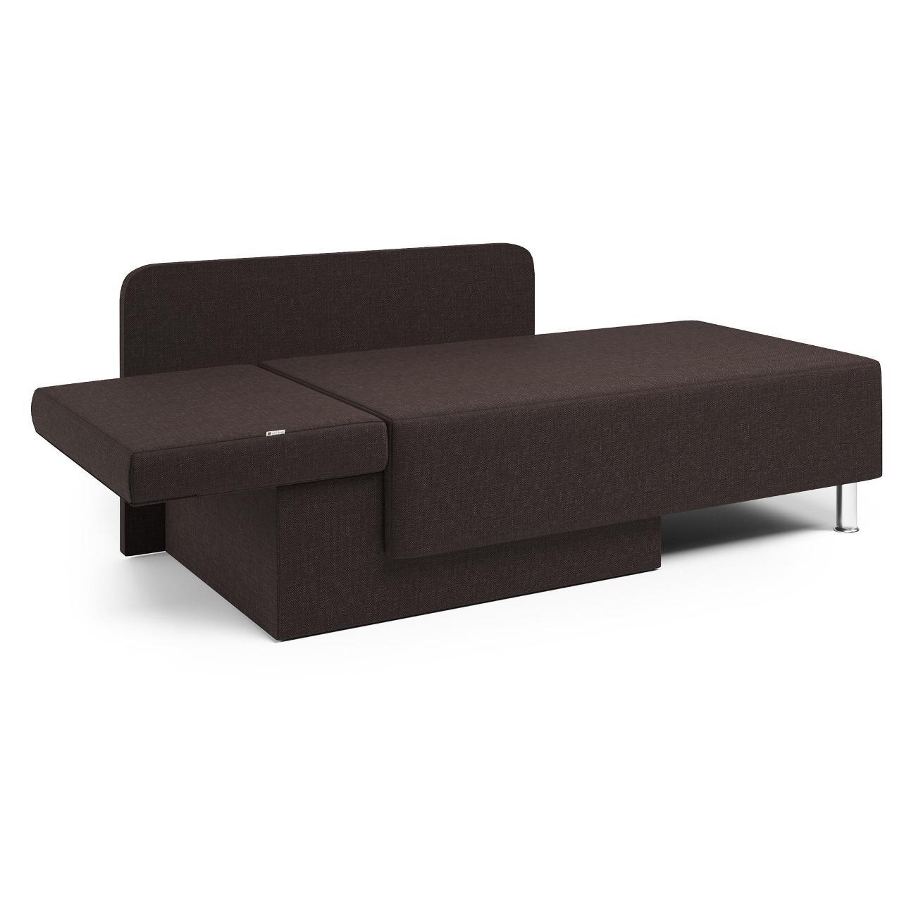 Кушетка Шарм-Дизайн Леон левый рогожка шоколад