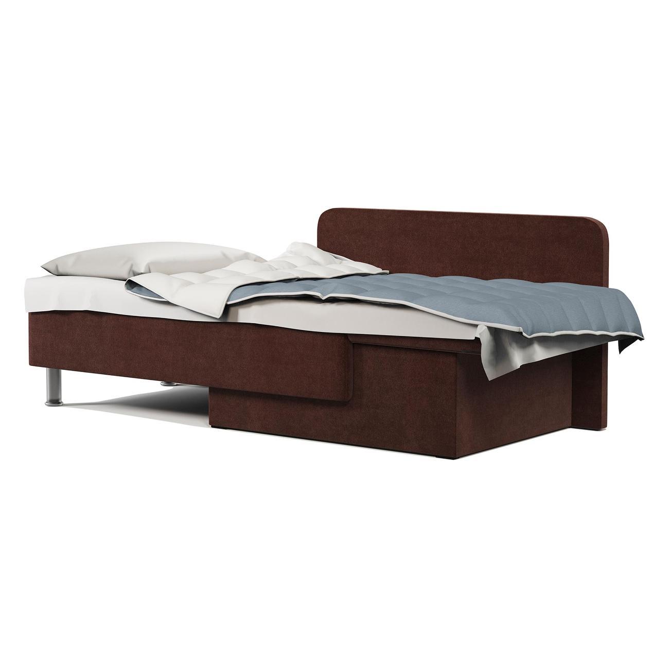 Кушетка Шарм-Дизайн Леон правый велюр Дрим шоколад