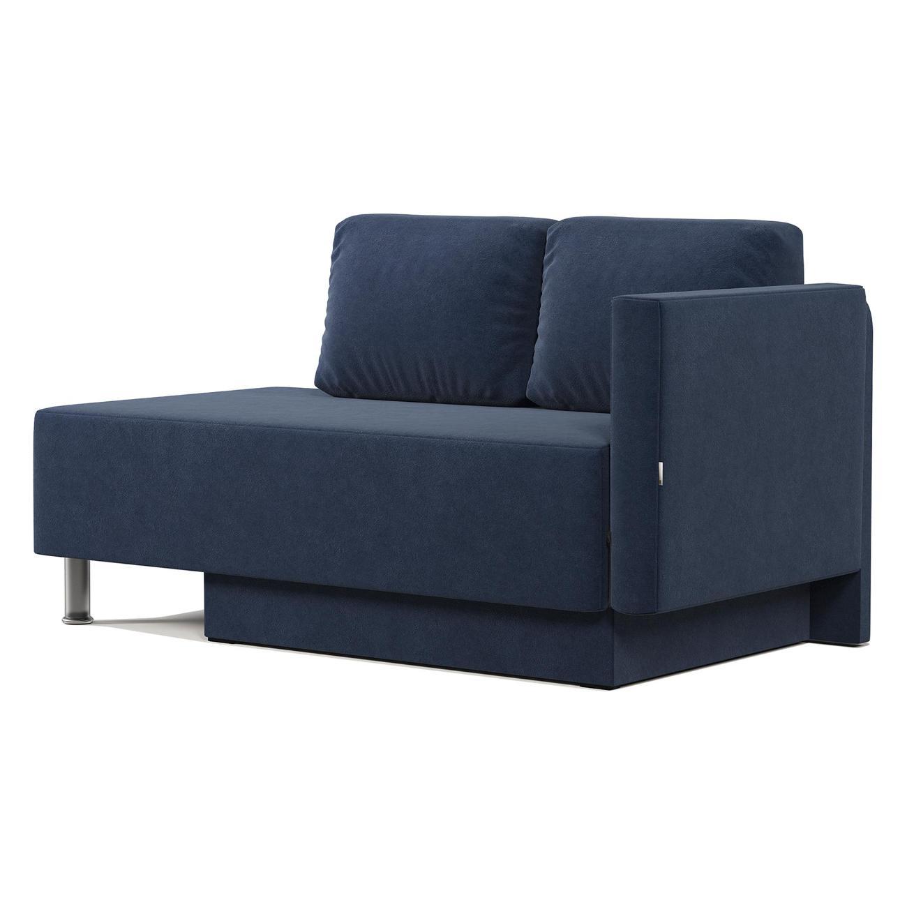 Кушетка Шарм-Дизайн Леон правый велюр Ультра миднайт