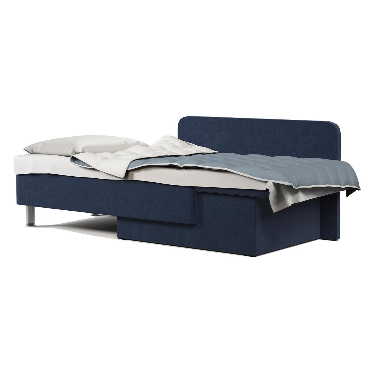 Кушетка Шарм-Дизайн Леон правый велюр Ультра миднайт