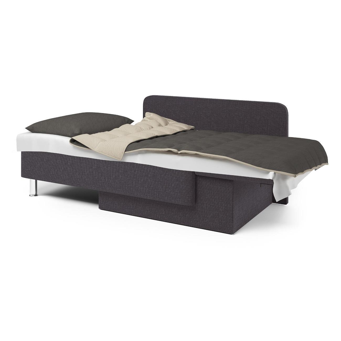 Кушетка Шарм-Дизайн Леон правый рогожка серый