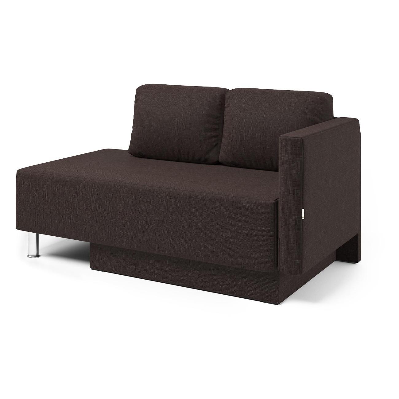 Кушетка Шарм-Дизайн Леон угол правый рогожка шоколад