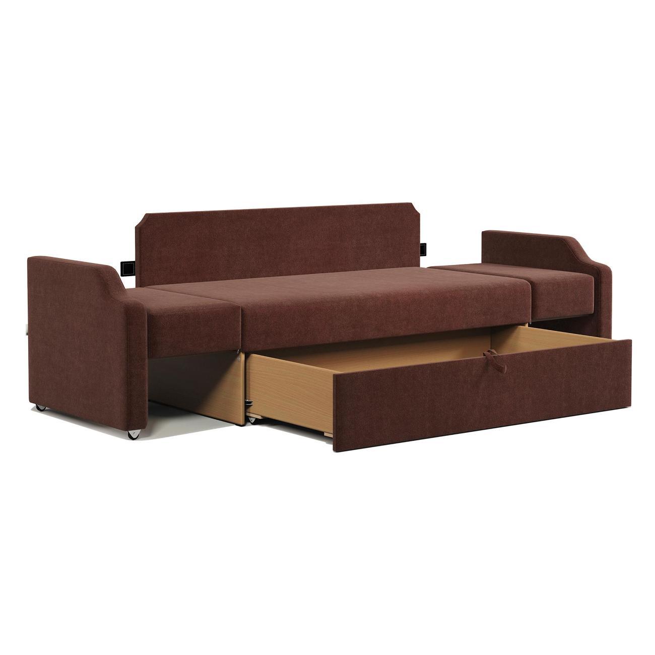 Кушетка Шарм-Дизайн Малыш велюр Дрим шоколад