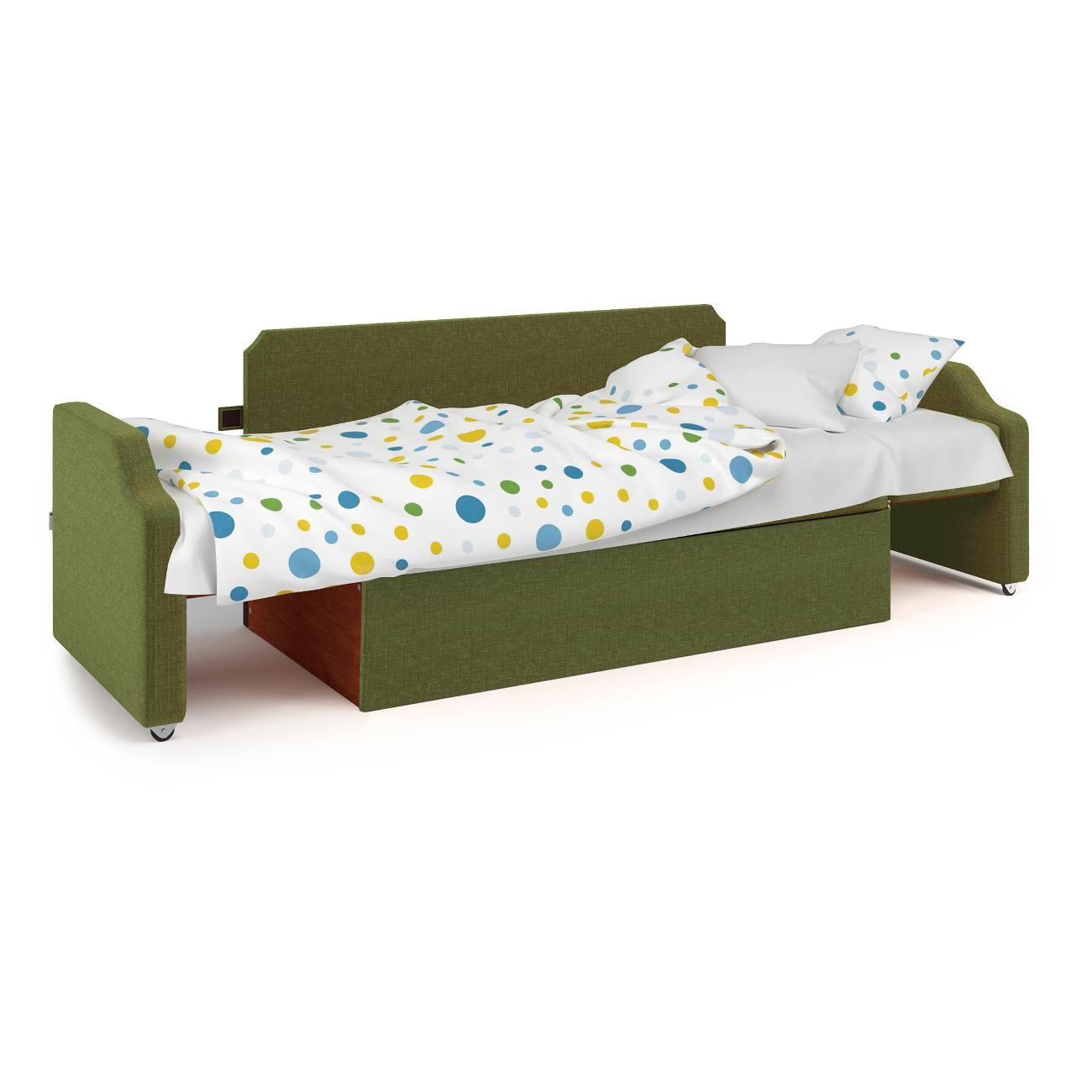 Кушетка Шарм-Дизайн Малыш зеленая рогожка