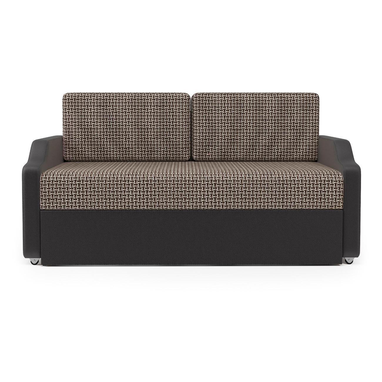 Кушетка Шарм-Дизайн Малыш Корфу коричневый и экокожа шоколад