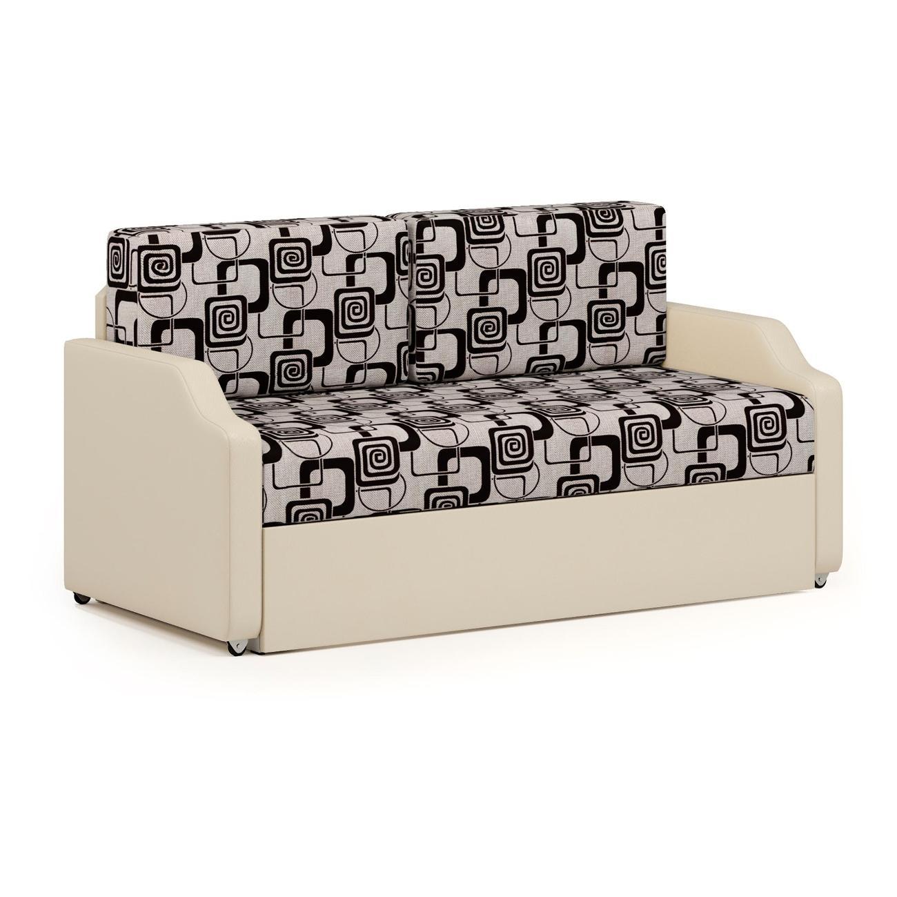 Кушетка Шарм-Дизайн Малыш шенилл ромб и экокожа бежевый