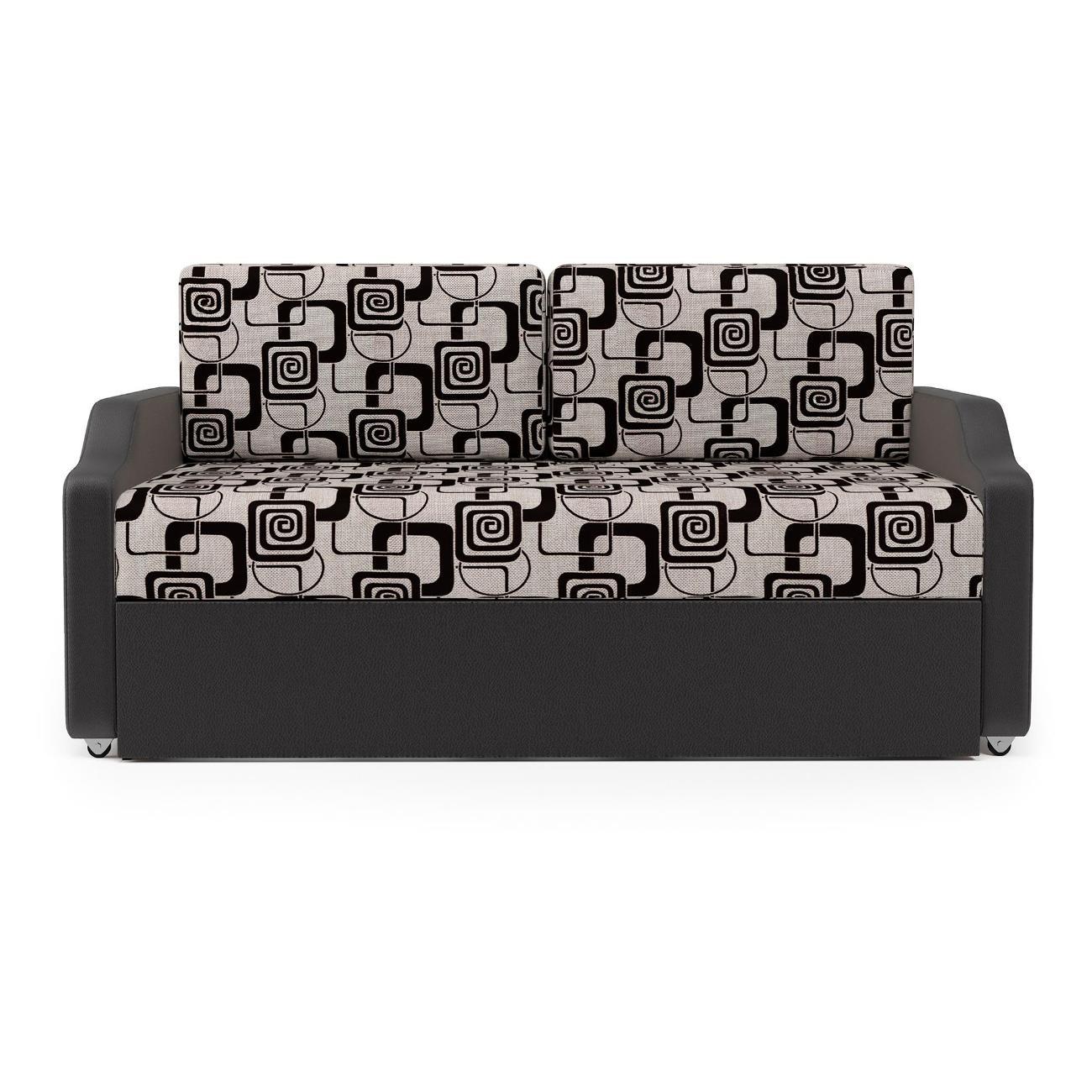 Кушетка Шарм-Дизайн Малыш шенилл ромб и экокожа коричневый