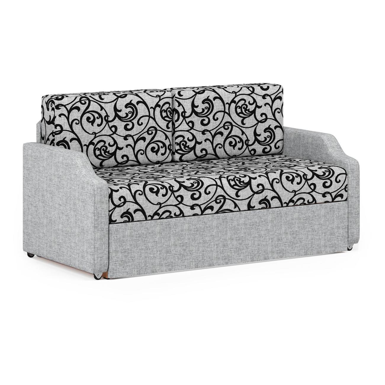 Кушетка Шарм-Дизайн Малыш шенилл серый узоры