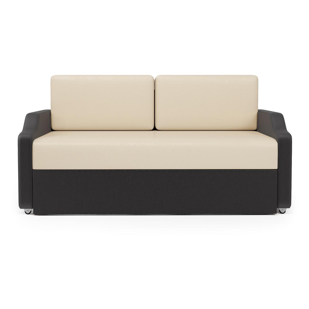 Кушетка Шарм-Дизайн Малыш экокожа бежевый/коричневый