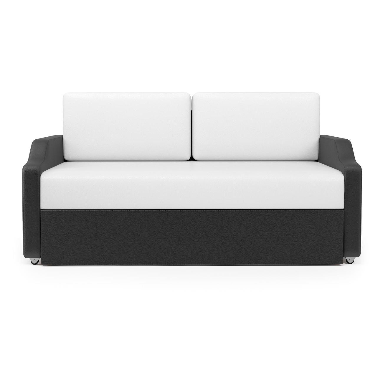 Кушетка Шарм-Дизайн Малыш экокожа белый с черным