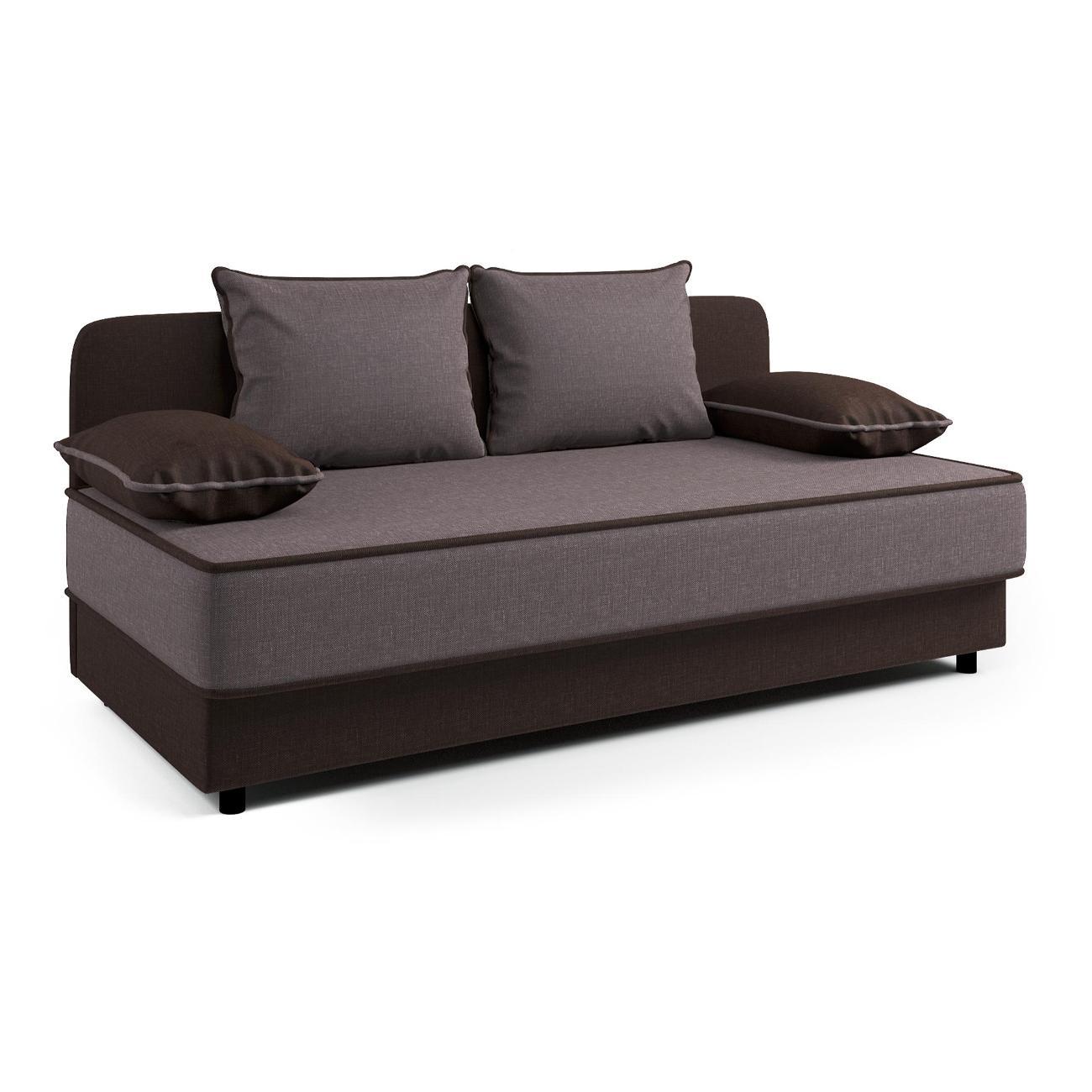 Кушетка Шарм-Дизайн Прима рогожка шоколад и латте