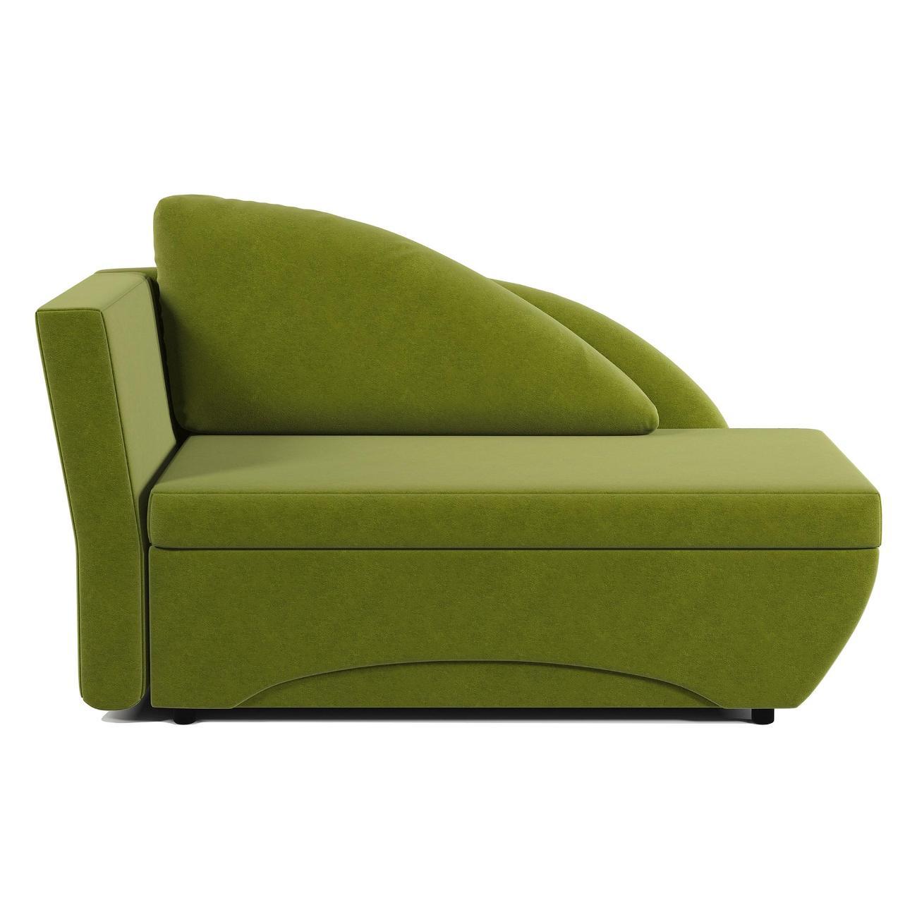 Кушетка Шарм-Дизайн Трио левый велюр Дрим эппл