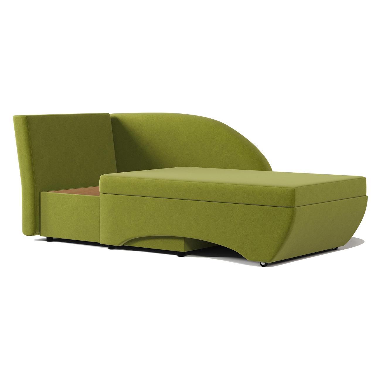 Кушетка Шарм-Дизайн Трио левый велюр Дрим эппл