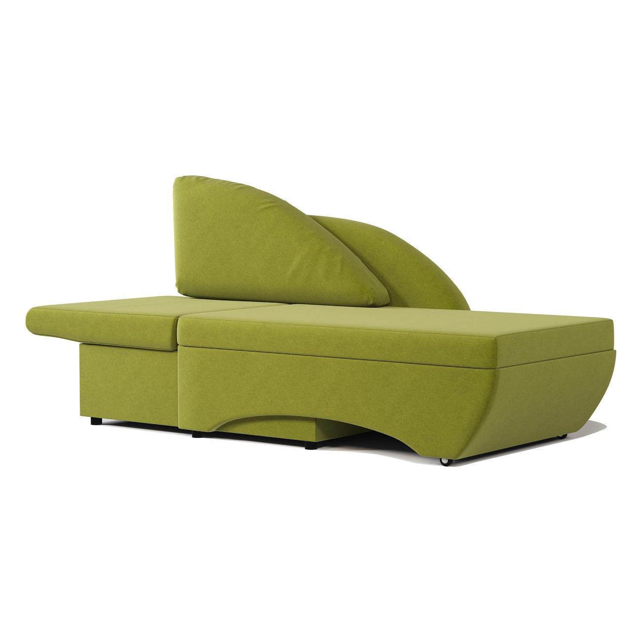 Кушетка Шарм-Дизайн Трио левый велюр Дрим эппл