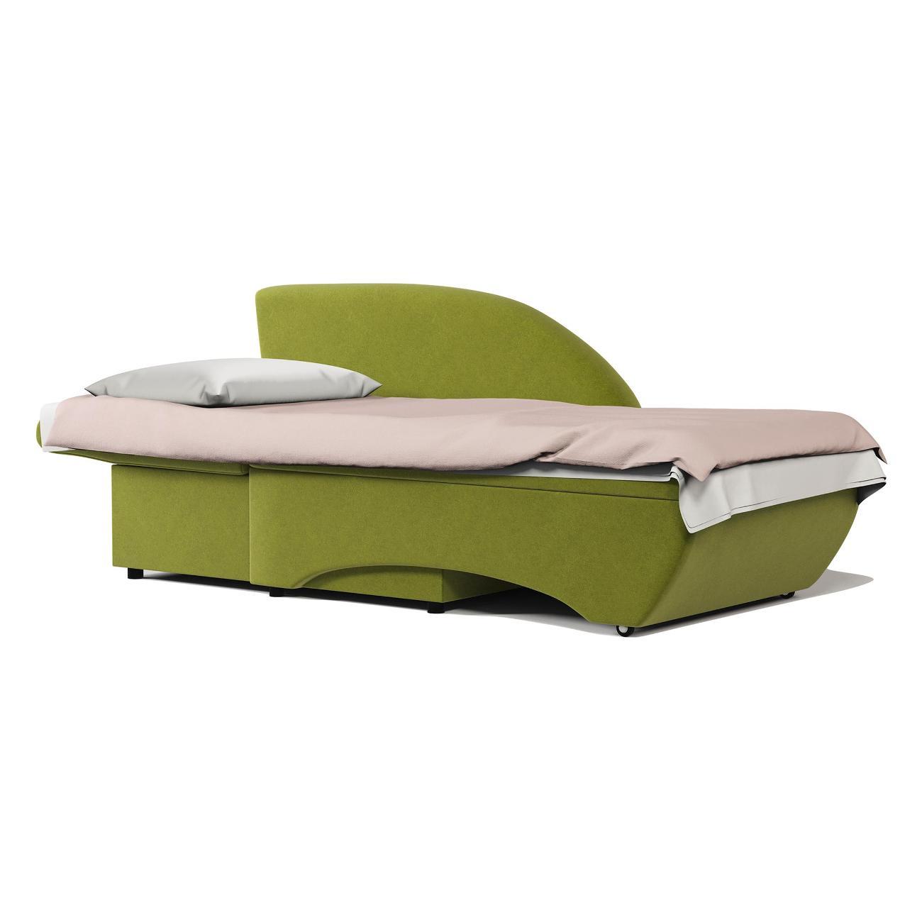 Кушетка Шарм-Дизайн Трио левый велюр Дрим эппл