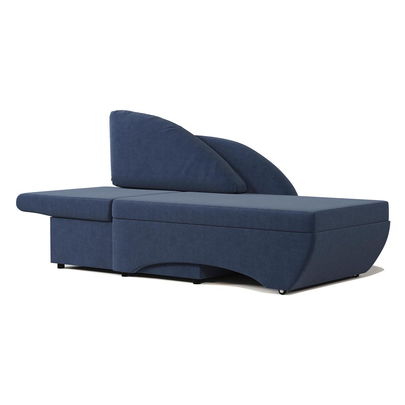 Кушетка Шарм-Дизайн Трио левый велюр Ультра миднайт