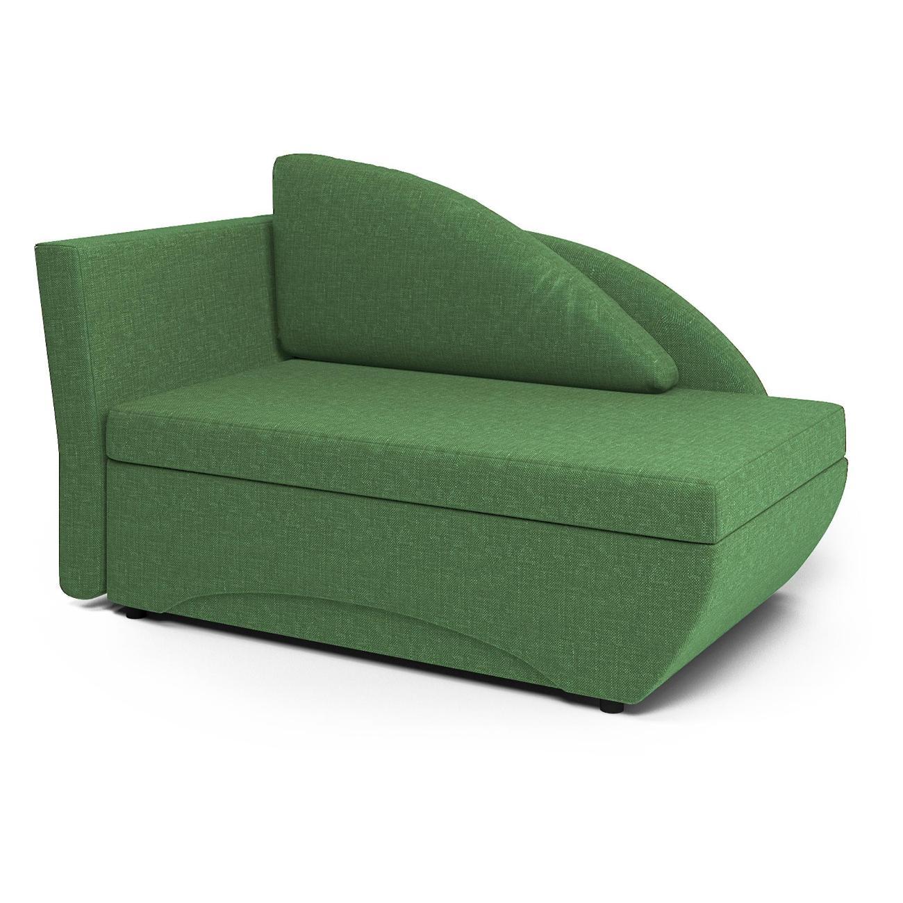 Кушетка Шарм-Дизайн Трио левый рогожка зеленый