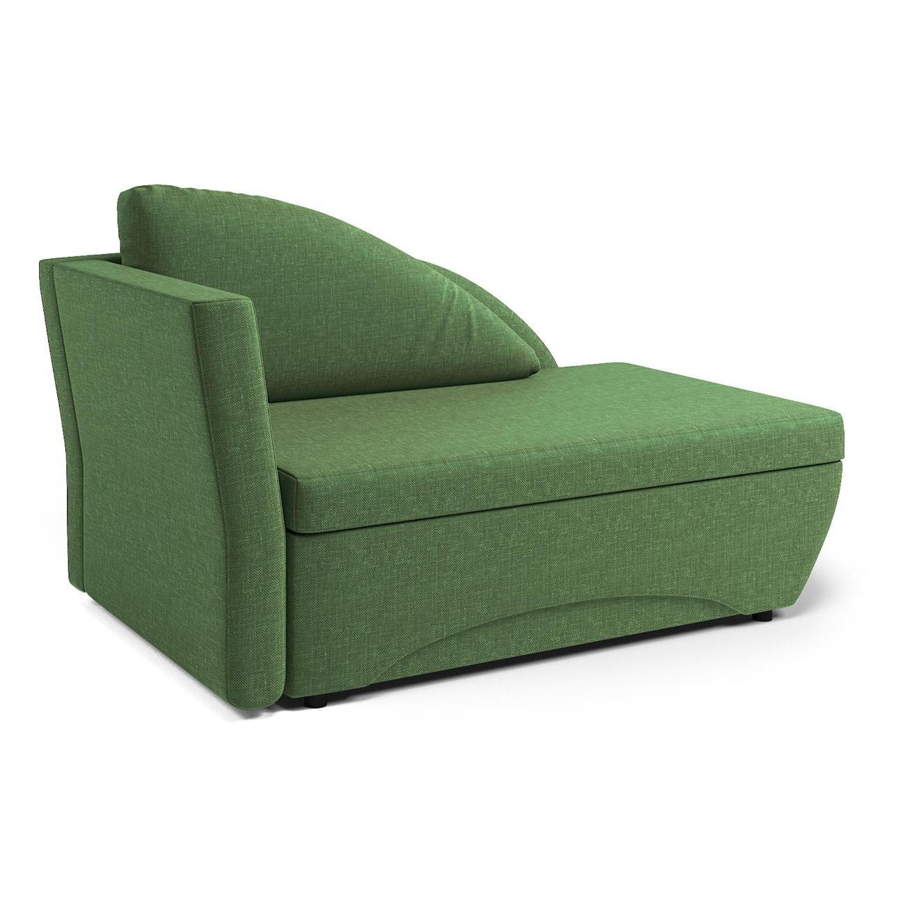 Кушетка Шарм-Дизайн Трио левый рогожка зеленый