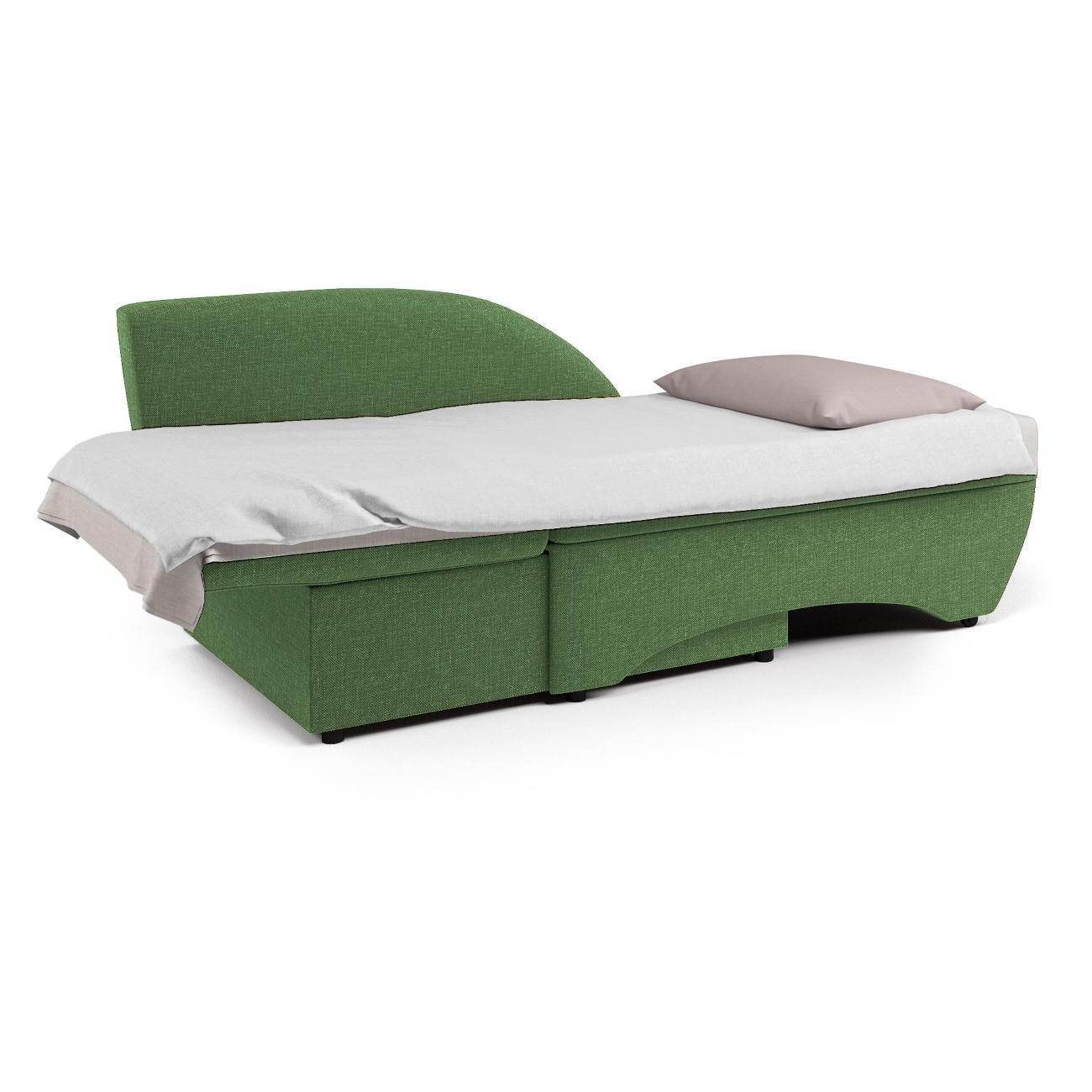 Кушетка Шарм-Дизайн Трио левый рогожка зеленый