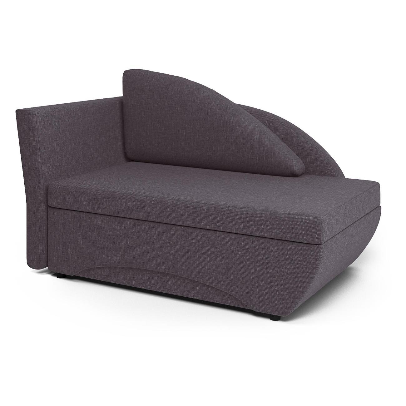 Кушетка Шарм-Дизайн Трио левый рогожка серый