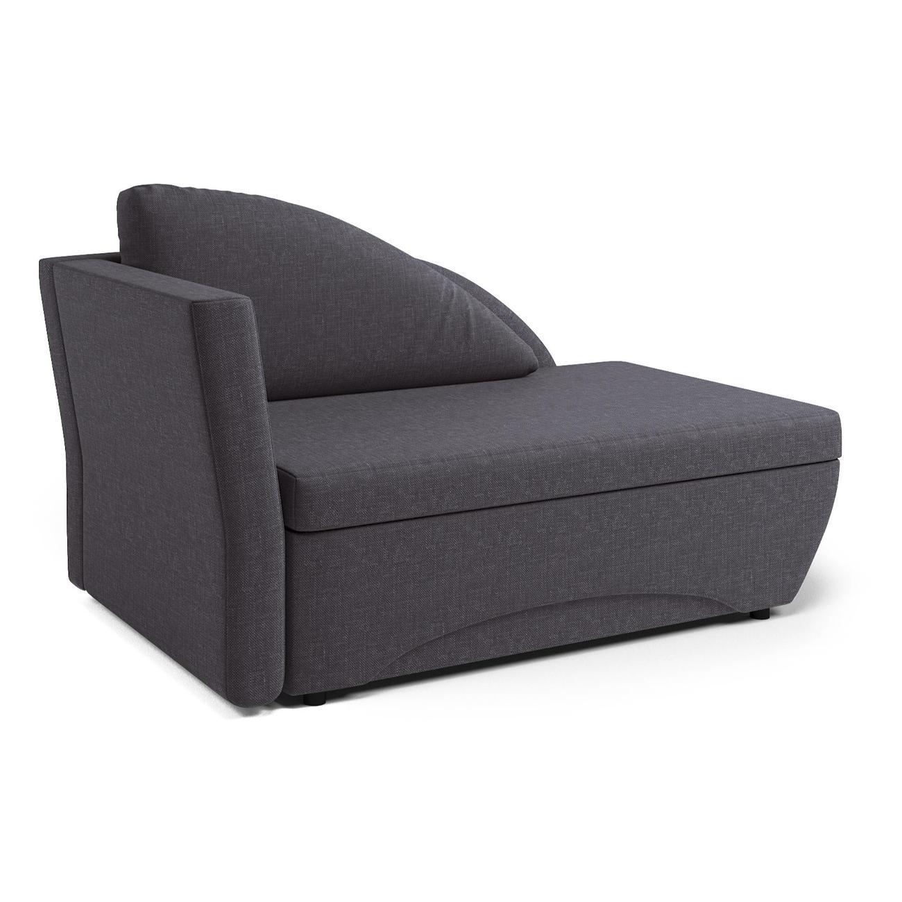 Кушетка Шарм-Дизайн Трио левый рогожка серый