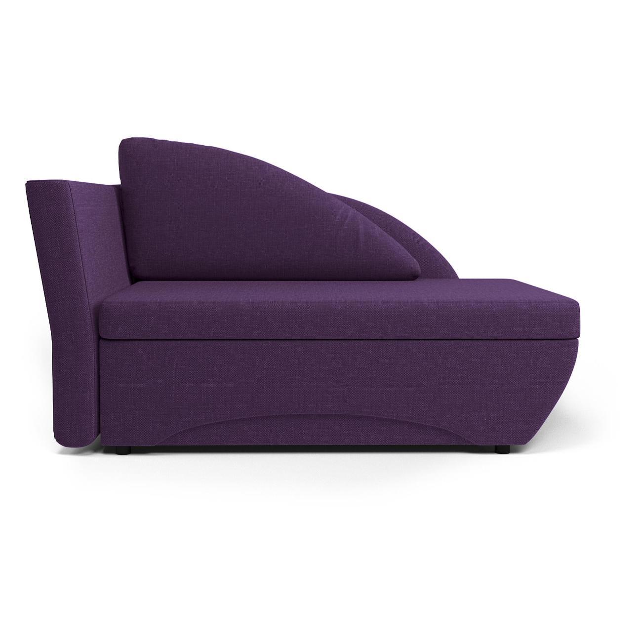 Кушетка Шарм-Дизайн Трио левый рогожка фиолетовый