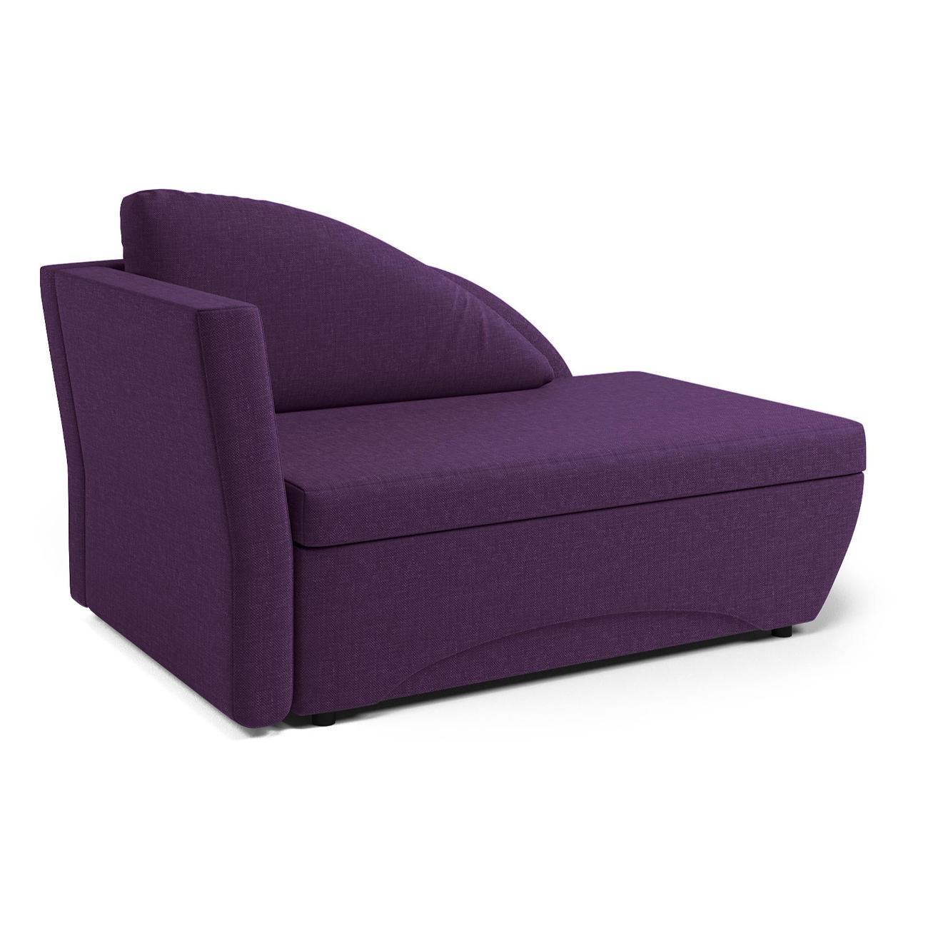 Кушетка Шарм-Дизайн Трио левый рогожка фиолетовый