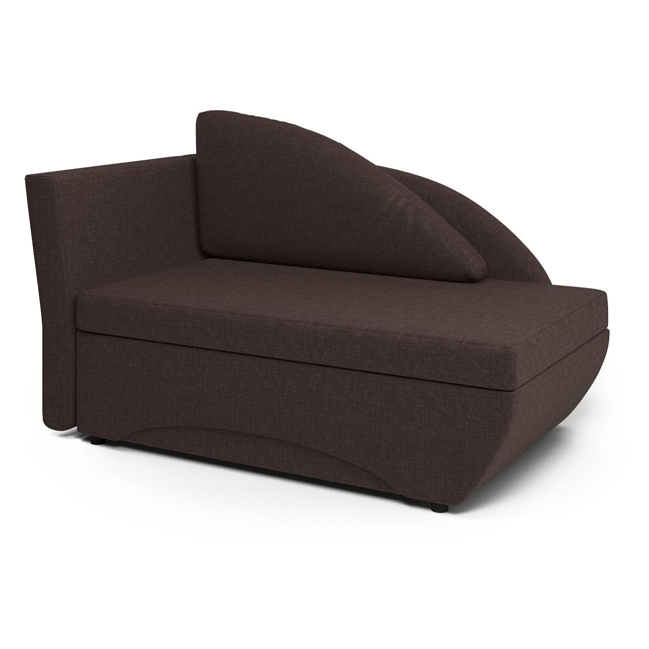 Кушетка Шарм-Дизайн Трио левый рогожка шоколад