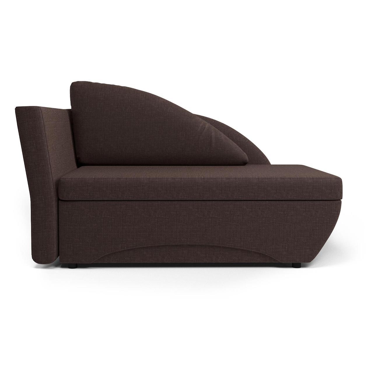 Кушетка Шарм-Дизайн Трио левый рогожка шоколад