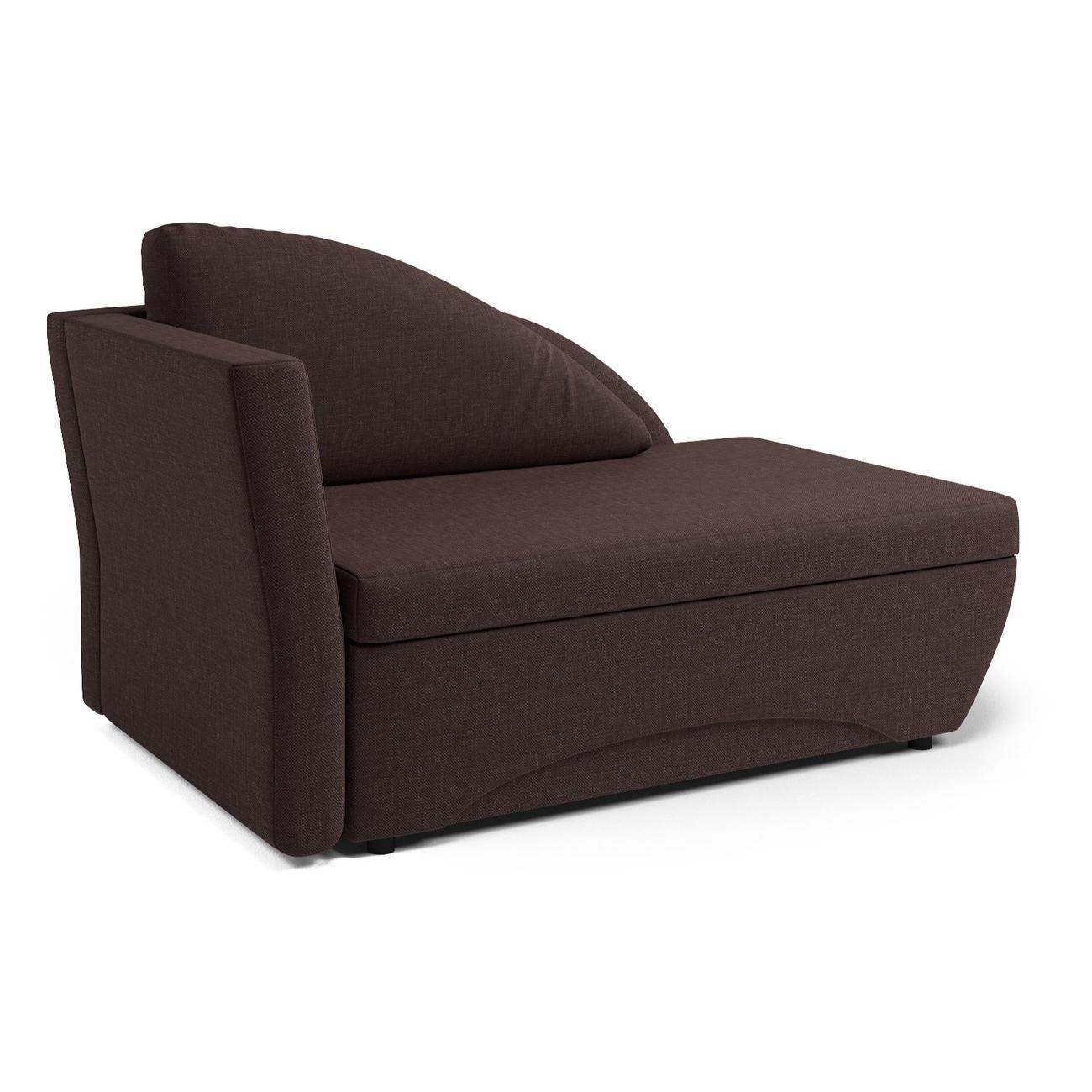 Кушетка Шарм-Дизайн Трио левый рогожка шоколад