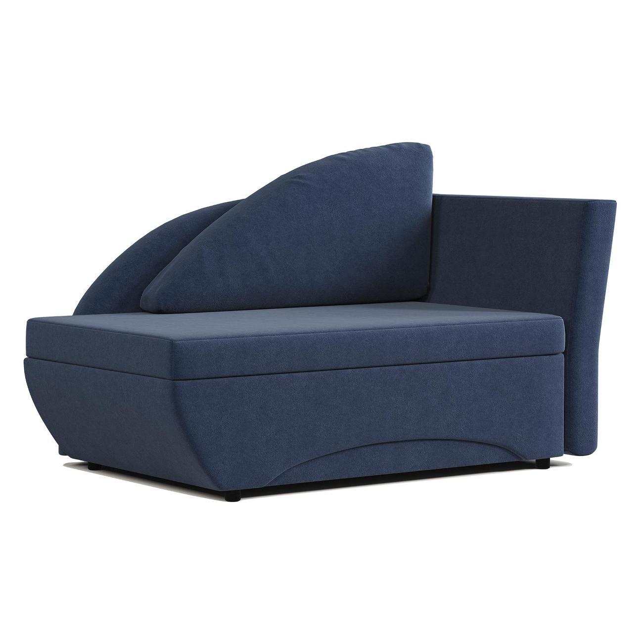 Кушетка Шарм-Дизайн Трио правый велюр Ультра миднайт