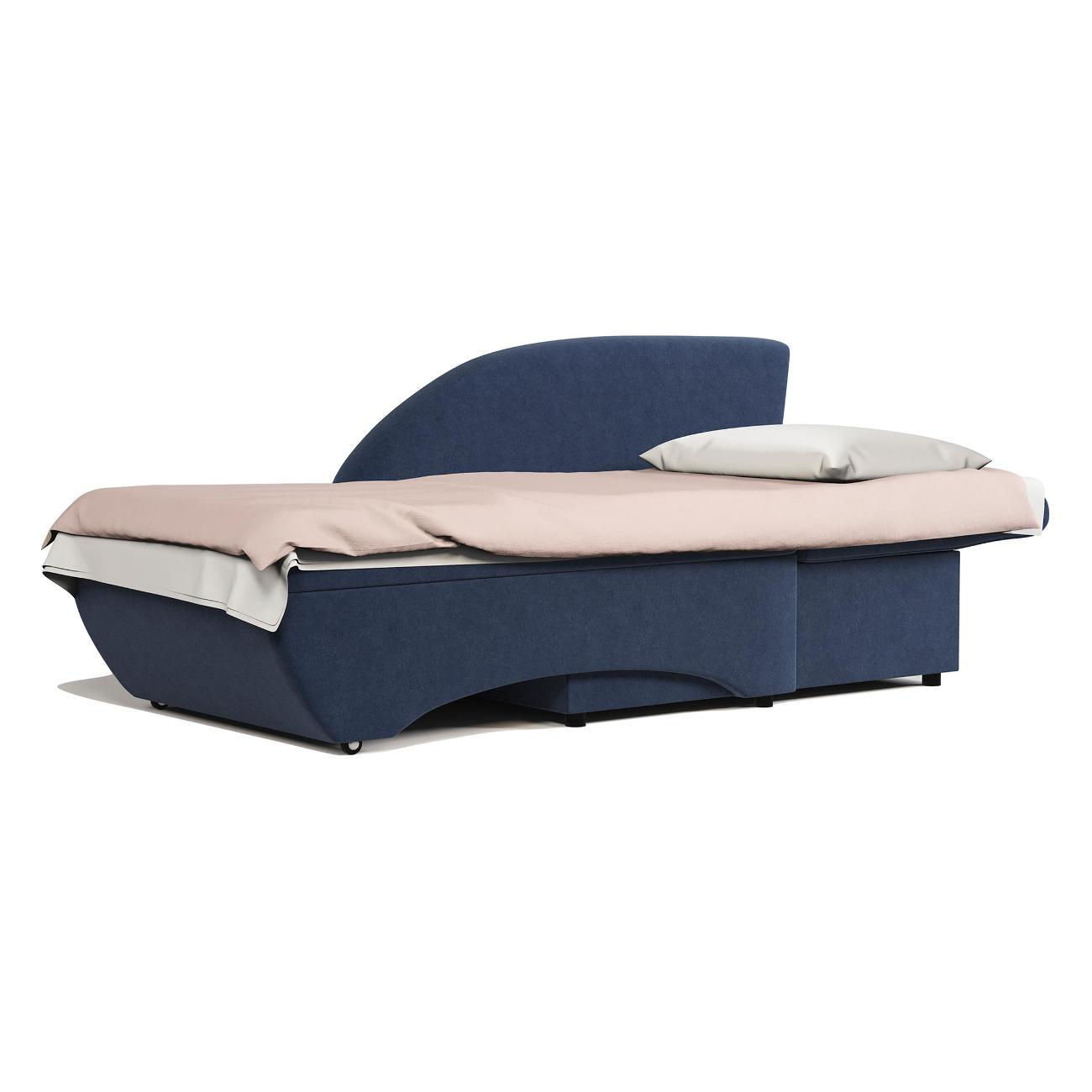 Кушетка Шарм-Дизайн Трио правый велюр Ультра миднайт