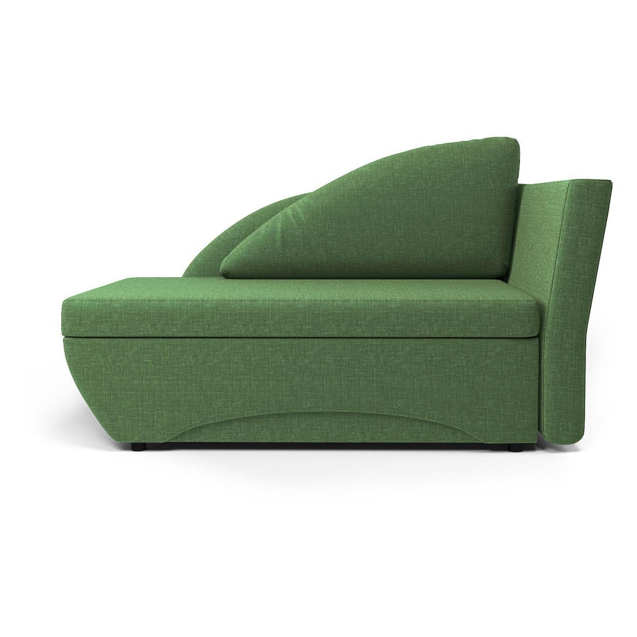 Кушетка Шарм-Дизайн Трио правый рогожка зеленый