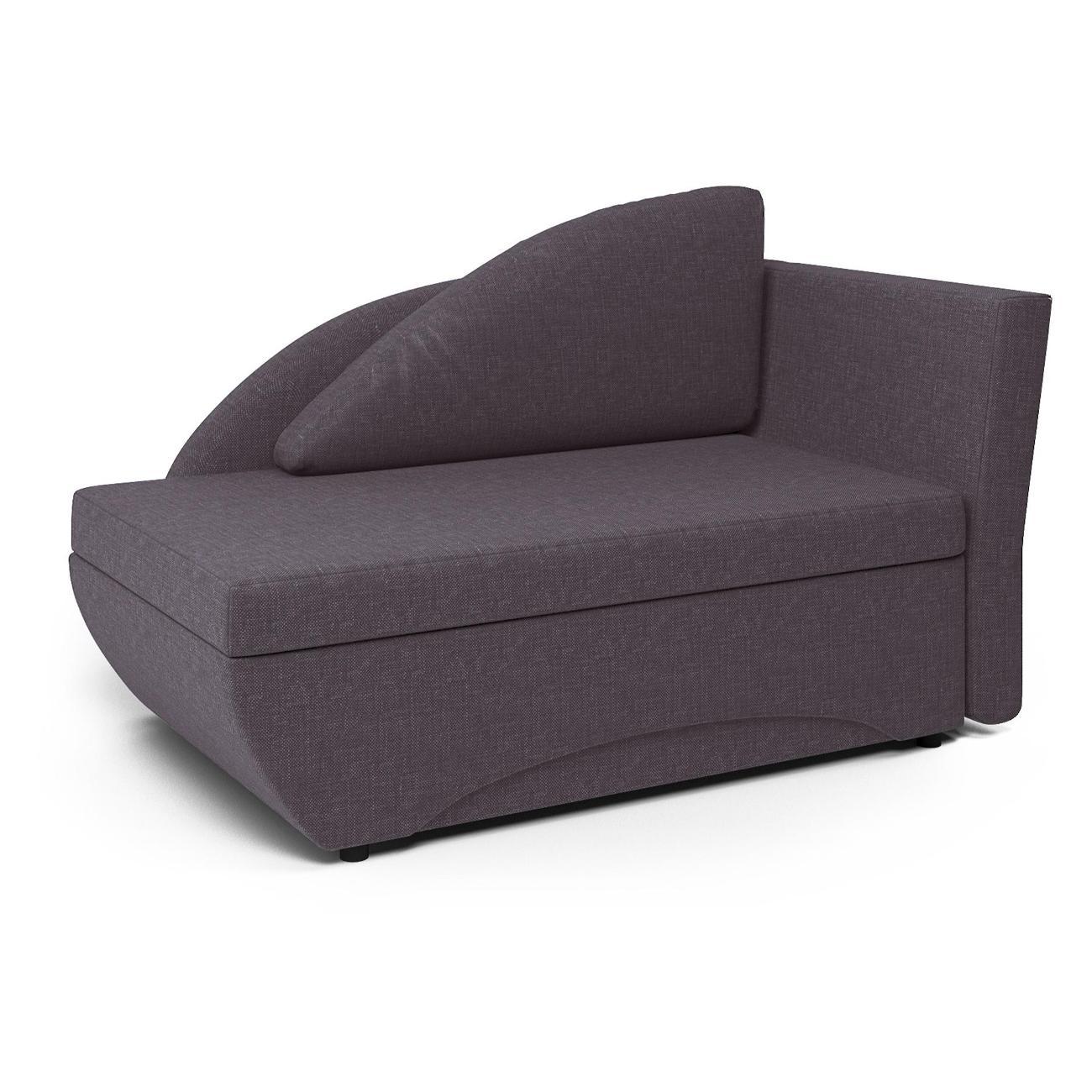 Кушетка Шарм-Дизайн Трио правый рогожка серый