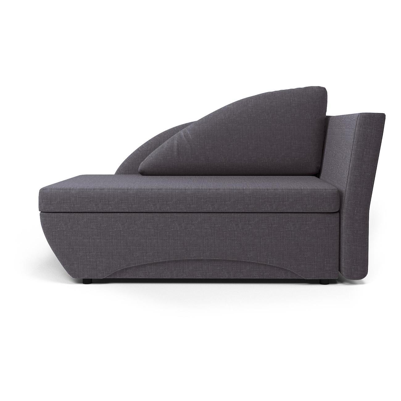 Кушетка Шарм-Дизайн Трио правый рогожка серый