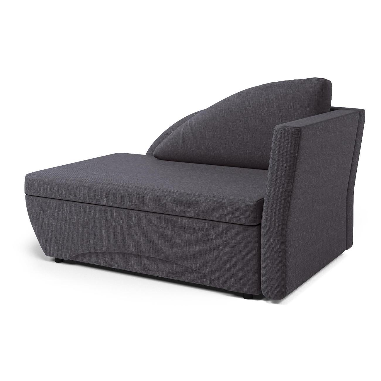 Кушетка Шарм-Дизайн Трио правый рогожка серый