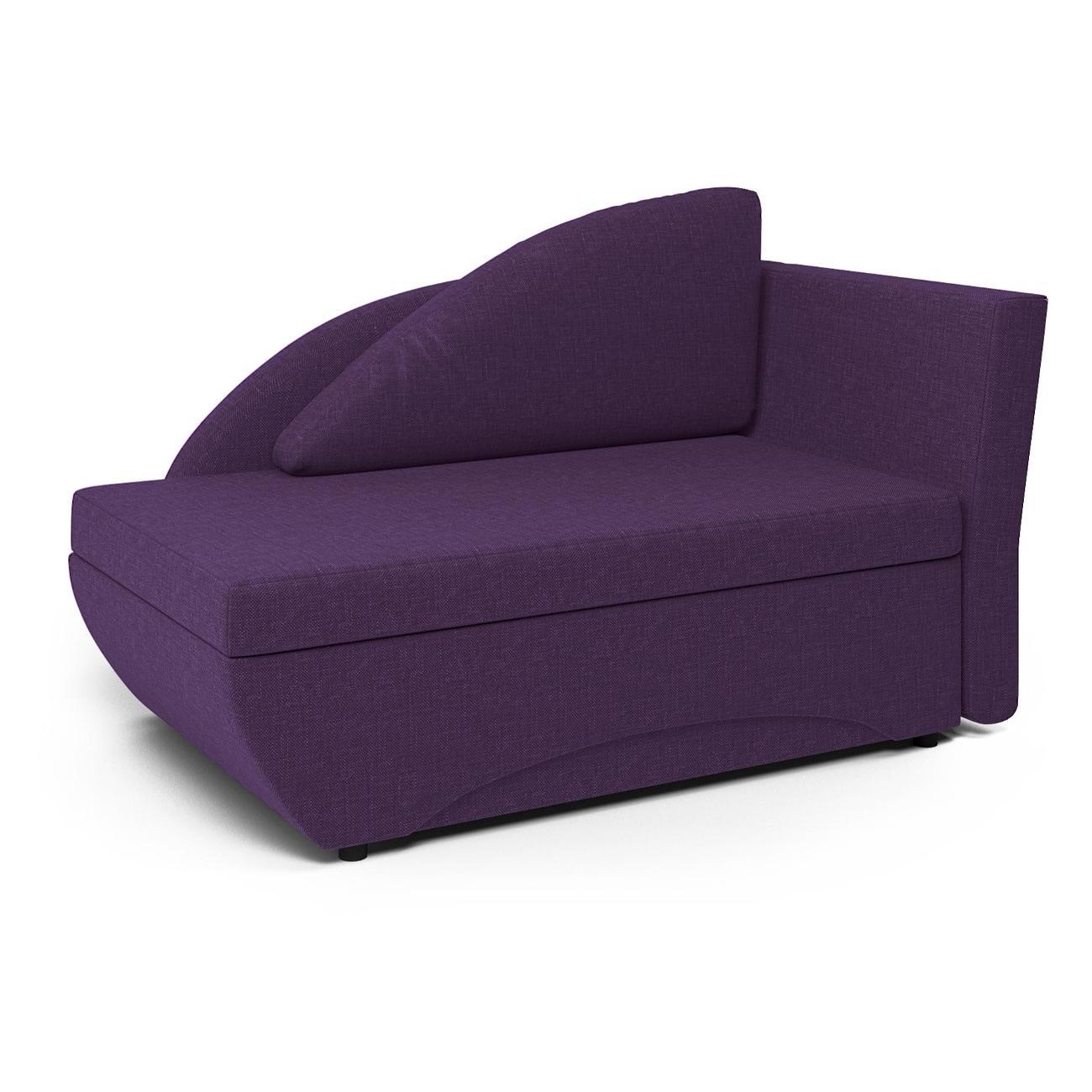 Кушетка Шарм-Дизайн Трио правый рогожка фиолетовый