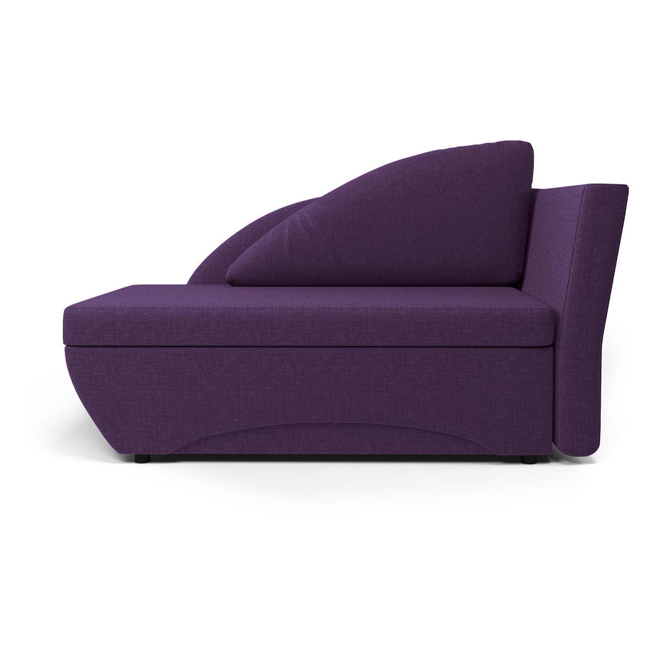 Кушетка Шарм-Дизайн Трио правый рогожка фиолетовый